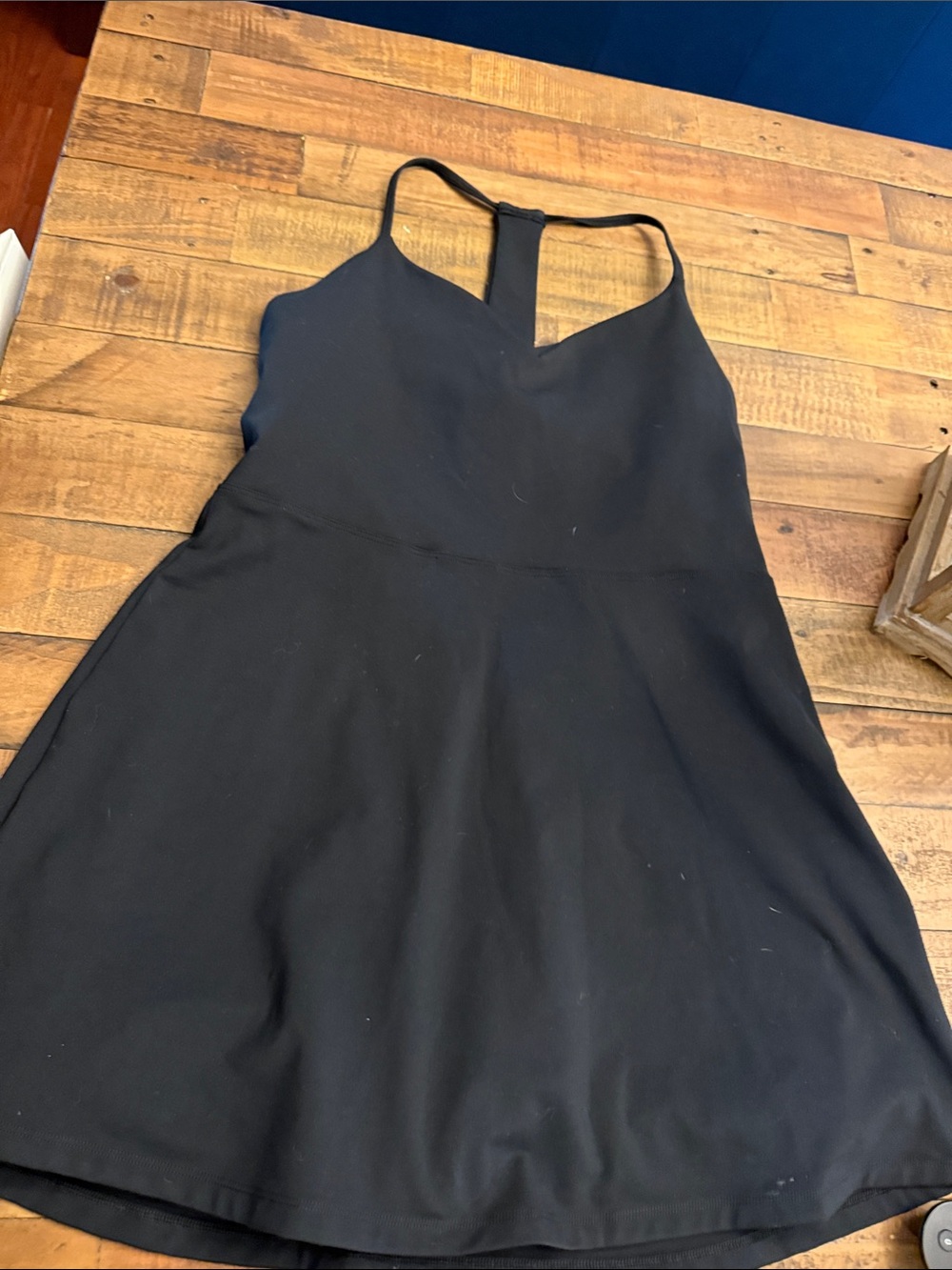 Black Sleeveless V-Neck A-Line Dress